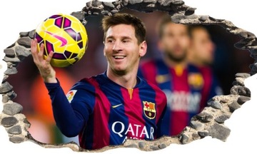 Naklejka ścienna FC BARCELONA Messi Neymar Piłkarz