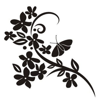 Naklejka na ścianę ścienna - Motylkowa fantazja 29