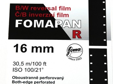 Стандартная пленочная двусторонняя камера Fomapan R100 16 мм.