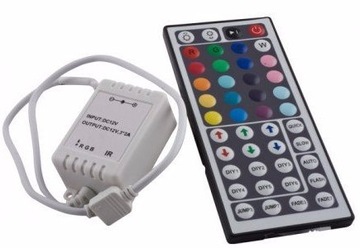 STEROWNIK RGB KONTROLER IR 44 key 72W taśma LED 01