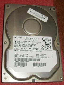 HITACHI DESKSTAR HDS728040PLAT20 40 GB IDE