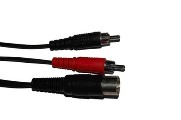 Kabel wtyk din WM 545 <-- 2 wtyki RCA stereo