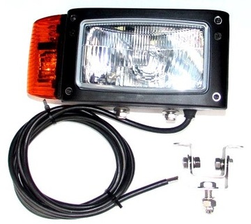 Lampa PRAWA Reflektor JCB MANITOU CAT NH CASE H4