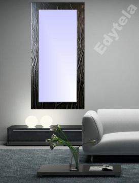 ЗЕРКАЛО В КРАСИВОЙ РАМЕ. АЛЮМИНИЕВЫЕ ВЕТКИ. АРТ-СТУДИЯ RAMOTEKA.