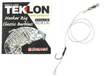 HACZYK Z PRZYPONEM I WŁOSEM Nr.8/12Lb CARP NO KILL