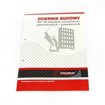 DRUK A4 Dziennik Budowy DB1 Mieszk. Jednor. Gospo.