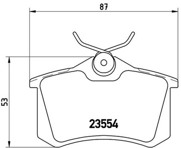 Диски и колодки BREMBO задние - AUDI A4 B7 245 мм