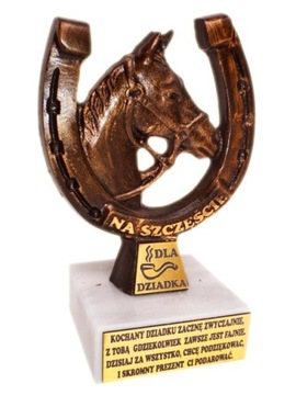 statuetka podkowa prezent dzień dziadka Dziadek