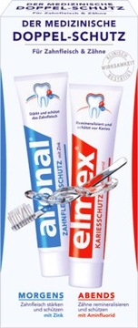 Elmex Aronal niemiecka pasta do zębów 2 x 75ml