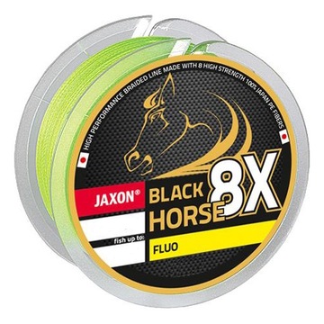 PLECIONKA JAXON BLACK HORSE FLUO x8 0,18/200m