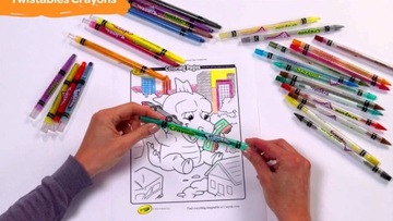 Набор цветных карандашей Crayola Twistables Чемодан TWISTABLES