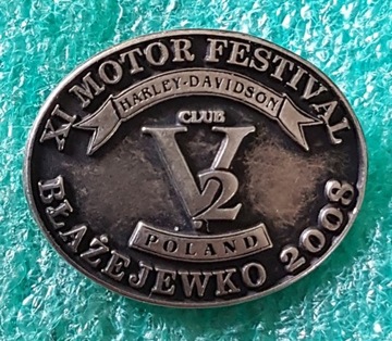 ODZNAKA XI MOTOR FESTIWAL HARLEY DAVIDSON CLUB V2