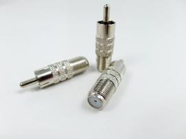 adapter wtyk RCA chinch / gniazdo F