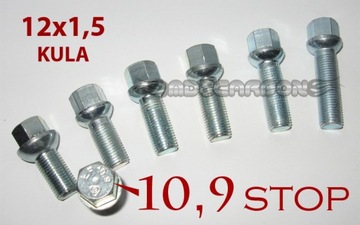 Болты обода колеса 12x1,5x28 KULA VW Golf 1 2 3 Polo Lupo Mercedes W140 W210