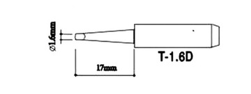 Очко для станции AOYUE ZHAOXIN PT REPRO Chisel T-1.6D