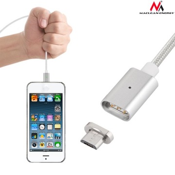 МАГНИТНЫЙ КАБЕЛЬ MICRO USB СМАРТФОН ПЛАНШЕТ LED 1M