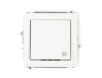 DWP-6 mechanizm łącznika krzyżowego 10A IP20 zaciski biały Karlik Deco