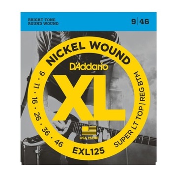 STRUNY D'ADDARIO EXL125 9-46 DO ELEKTRYKA + KOSTKI