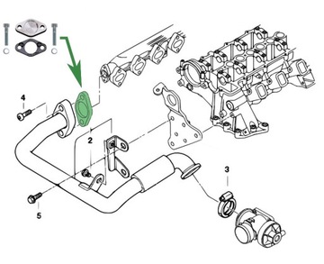 Заглушка EGR BMW E38 E39 E46 E53 E60 E65 E87 E90