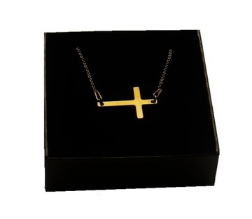 Zlatá retiazka s krížikom krížik STRIEBRO 40 cm