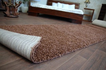 LUZCZOW КОВРЫ SHAGGY RUG 120 коричневый ^*Q1546