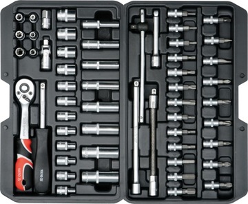 ZESTAW NARZĘDZIOWY 1/4 56cz KLUCZE NASADOWE YATO