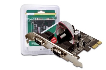 kontroler 2x serial DB9 COM RS232 PCIe PCI Express