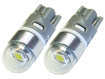 T10 W5W LED CREE uhp BIAŁA CIEPŁA 12V 24V kpl 2szt