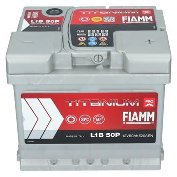 АККУМУЛЯТОР FIAMM L1B 50P 50Ач 520А