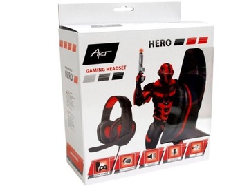 ИГРОВАЯ ГАРНИТУРА HERO USB-накладные наушники