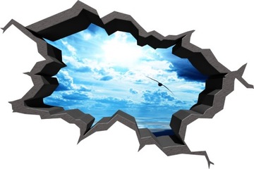 Наклейки на потолок или стену 3D SKY SKY 100х70см