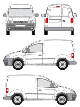 КОРЗИНА ПЛАТФОРМЫ БАГАЖНИКА VW CADDY 04-11