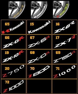 НАКЛЕЙКИ ВНУТРИ ДИСКИ КОЛЕСА HONDA DUCATI YAMAHA TRIUMPH