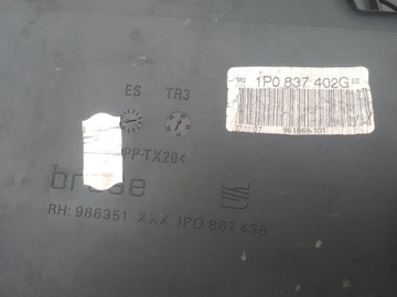 MECHANIZMUS OKNO PRAVÝ PŘEDNÍ SEAT LEON II 1P0867436