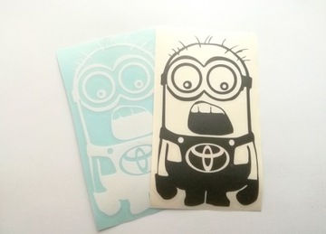 MINIONEK TOYOTA naklejka sticker MINIONS