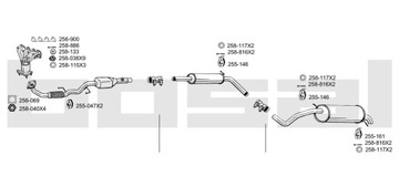 SEAT IBIZA 1.4 разъем, разъем, хомут, хомут выхлопной трубы глушителя