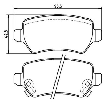 ЗАДНИЕ ТОРМОЗНЫЕ КОЛОДКИ OPEL ASTRA III H ZAFIRA II B
