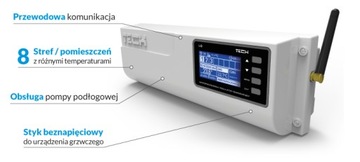 TECH L-8E Bezprzewodowy sterownik siłowników ter.