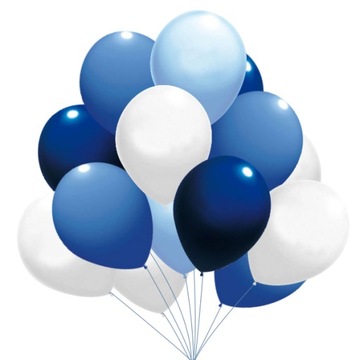 Balony pastelowe PROFESJONALNE Mix Blue 30cm 25szt