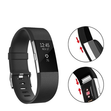 PASEK DO FITBIT CHARGE 2 CZARNY WYSYŁKA 24H