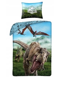 pościel 140x200 T-REX DINOZAURY JURASSIC PARK