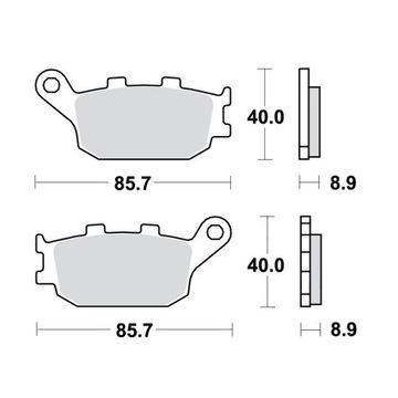 Тормозные колодки TRW LUCAS MCB634SH HONDA CRF 1000