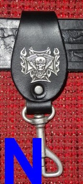 ПЕТЛЯ С ДЕКОРАЦИЕЙ для ремня из НАТУРАЛЬНОЙ КОЖИ