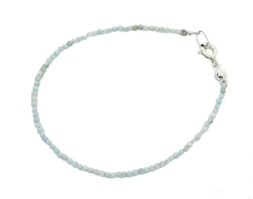 Srebrna 925 bransoletka- LARIMAR