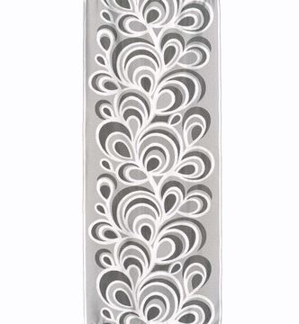 MG PANEL żakard PAWIE OKO KREM szer 60cm 4090