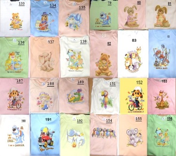 Body krótki RĘKAW Nadruk 100% bawełna POLSKIE 116