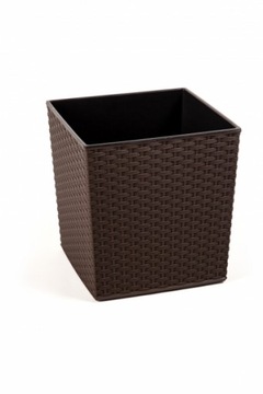 DONICA JUKA RATTAN Z WKŁADEM H40 40x40 mokka