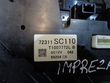 PANEL KLIMATIZACE 72311SC110 IMPREZA III GH