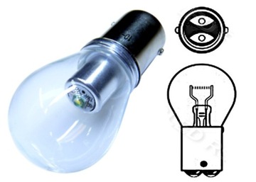 żarówka LED Cree XP-E P21/5W bay15d stop + pozycja
