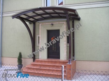 Zadaszenie nad drzwi wejściowe, model RADIAN extra